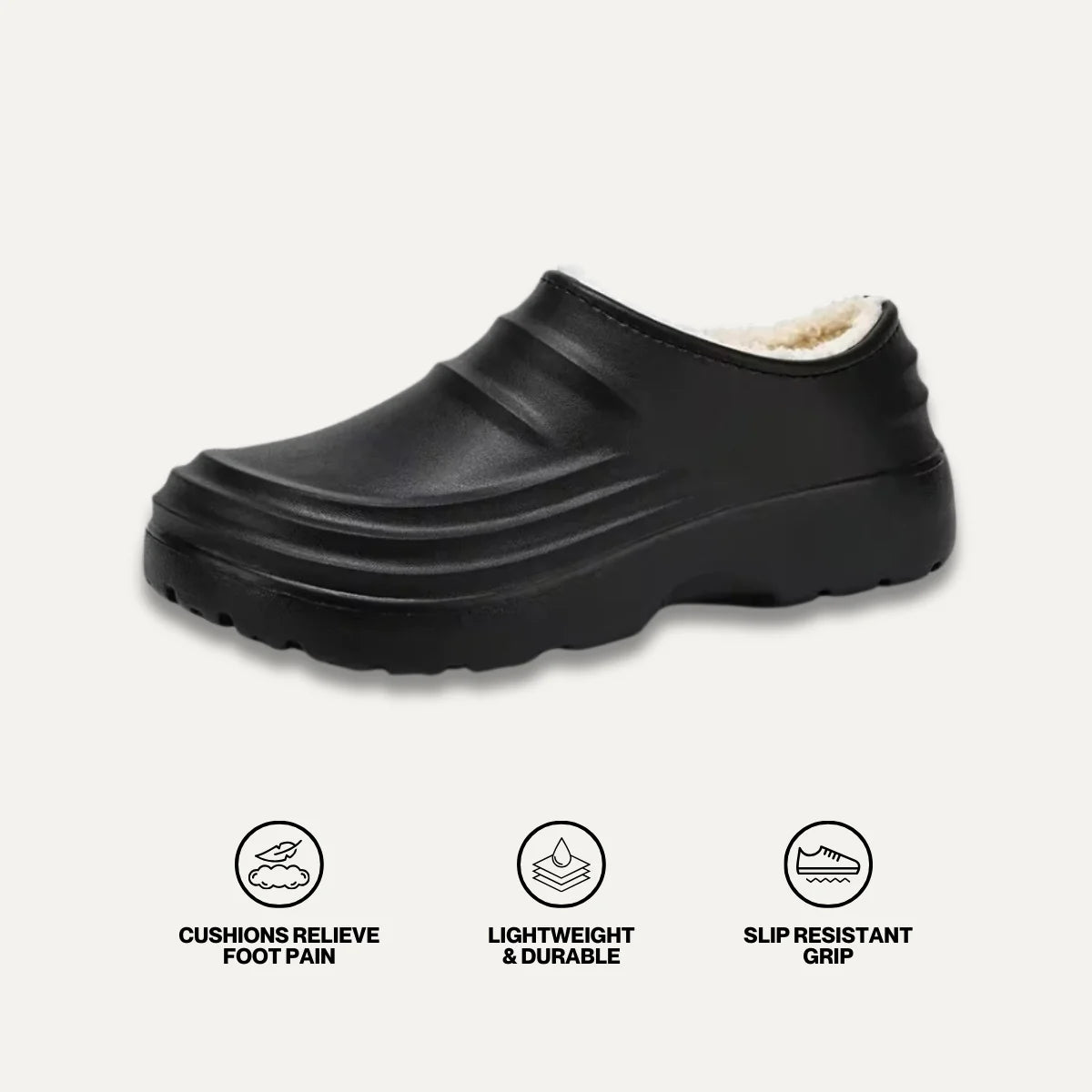 Morlego Classic Fuzz - Healthy & Non-Slip Comfort Clogs